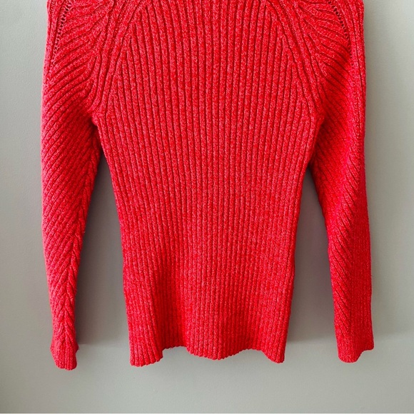 Sundance Ribbed Turtleneck Sweater Red Sz Small - Picture 2 of 7